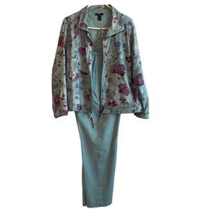 ETR women’s 2 Piece pantsuit Size P/M